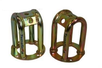 TF503.AM - Tubular Front Shock Turrets - Lowered Height (Minus 2") - For Defender, Discovery 1 and Range Rover Classic