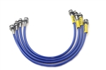 TF608XTL - Terrafirma XTL for Discovery Brake Hose Kit - Stainless, Braided and PVC Covered - Plus 40mm - ABS from 1995 Onwards