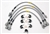 TF644GD.AM - Fits Defender Brake Hose Kit By Goodridge - Stainless and Braided - Plus 40mm Height Defender 90/110/130 with ABS from 2004