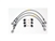TF645GD.AM - Brake Hose Kit By Goodridge for Defender - Stainless and Braided - +2" Height Defender 90/110/130 (No ABS) from 2004