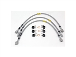 TF645GD.AM - Brake Hose Kit By Goodridge for Defender - Stainless and Braided - +2" Height Defender 90/110/130 (No ABS) from 2004
