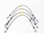 TF648GD - Goodridge for Discovery 1 Brake Hose Kit - Stainless & Braided - Plus 40mm - ABS from 1995 Onwards