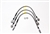 TF649GD - Goodridge for Discovery Brake Hose Kit - Stainless & Braided - Plus 40mm - Non ABS from 1995 Onwards