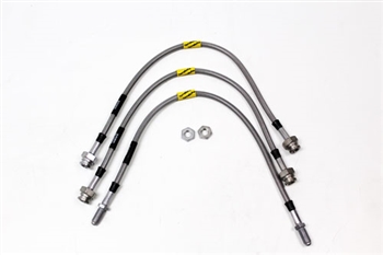 TF649GD - Goodridge for Discovery Brake Hose Kit - Stainless & Braided - Plus 40mm - Non ABS from 1995 Onwards