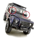 TF7220 - Terrafirma Spot Light Mounting Brackets for Land Rover Defender - Comes as a Pair - Fits to Windscreen Hinges