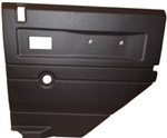 TR232B - Def Black RH 2nd Row Door Card - Manual Window