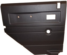 TR233B - Def LH Black 2nd Row Door Card - Manual Window