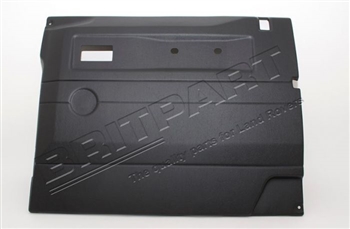 TR262AEW.AM - Slight Damage Fits Defender Replacement Door Card - Front Right Hand with Electric Windows in Black ABS Plastic (Fits from 2005 Onwards)