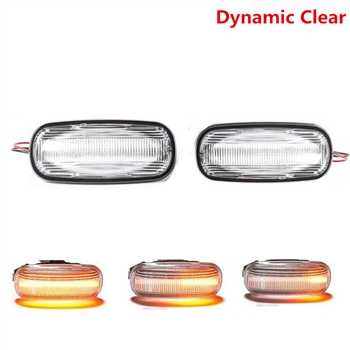 V-174303LG - Pair Dynamic Clear LED Side Indicator Repeaters for TD5 & Puma 98-16 (S)