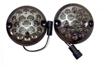 V-20431016 - Round LED Reverse & Fog Light Smoked (No Plinth) 95mm Inc Screws (S)