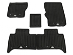 VPLRS0333PVJ - Luxury Rubber Set in Ebony with Ingot Land Rover Branding - Left Hand Drive - Set of Five - For Discovery 5, Genuine Land Rover