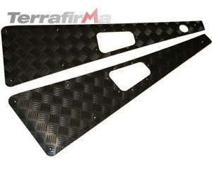 WTKIT01-NH-B - For Defender Wing Top Chequer Plates in Black (No Aerial)