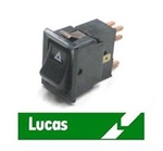 YUF101490G - Hazard Rocker Switch - 12v - Lucas