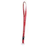 Lanyard with white letters