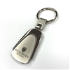 Brushed Chrome Teardrop Key Tag