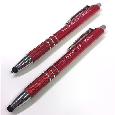 Red St. George's School Pen/Stylus Combo