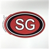 Decal (oval SG sticker)