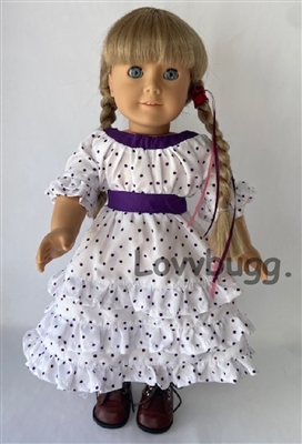 Lovvbugg Reproduction of Kirsten Midsummer Dress  for 18 inch American Girl Doll Clothes