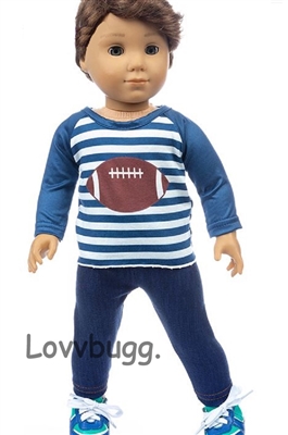 Football Pants Set for American Girl or Boy 18 inch and Baby Dolls