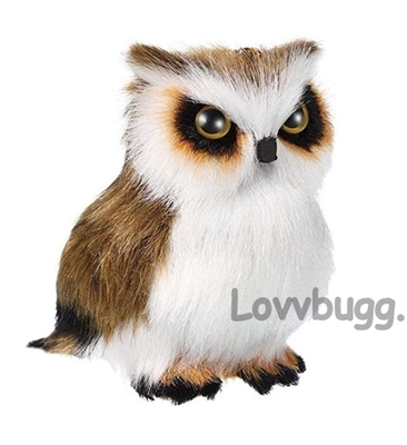 Brown Owl for 18 inch American Girl Pet Wizard Costume Doll Accessory