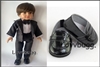 Tuxedo Black Tie with Shoes for American Girl Boy 18 inch Logan Doll Clothes