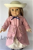 Repro Pink Riding Habit with Hat for Colonial Elizabeth for American Girl 18 inch Doll