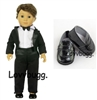 Tuxedo Cummerbund and Shoes for American Girl or Boy 18 inch Doll Clothes