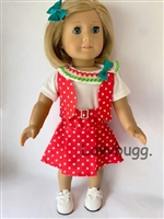 Repro BeForever Kit Reporter Dress, Vest & Bow for American Girl 18 inch Kit Doll Clothes