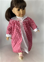 Lovvbugg's Own Victorian Nightgown and Robe Set Reproduction for American Girl Samantha Doll Clothes