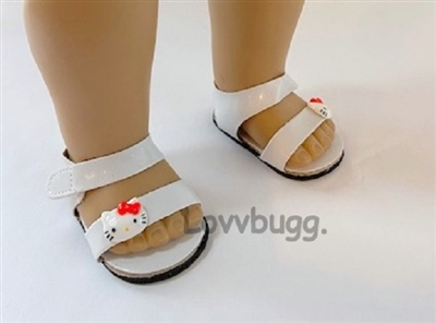 Kitty Sandals Red Bow