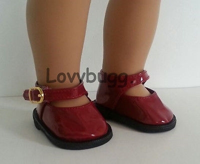 Lovvbugg Deep Red Mary Janes