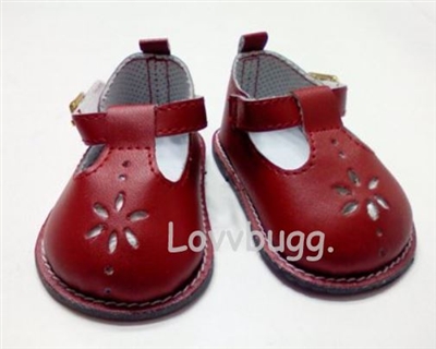 T-Strap Mary Janes for 18 inch American Girl  or Baby Doll Shoes