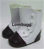 Black & White Victorian or Colonial Doll Boots