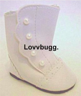 Lovvbugg White Victorian or Colonial Boots