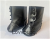 All Black Victorian or Colonial Doll Boots