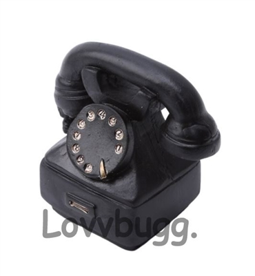 Black Rotary Dial Phone