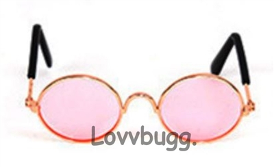 Pink Gold Frame Pink Lens Glasses