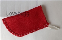 Red Felt Eye Glasses Case