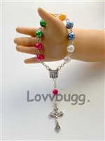 Genuine Lourdes Rosary for American Girl 18 inch Doll and Child First Holy Communion Gift