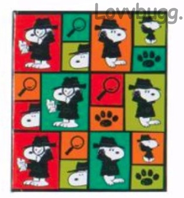 Super Sleuth Snoopy Notebook for American Girl 18 inch  Doll Accessory