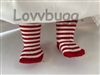 Red Stripe Socks only for American Girl 18 inch Kirsten St Lucia Doll Clothes Soccer Accessories