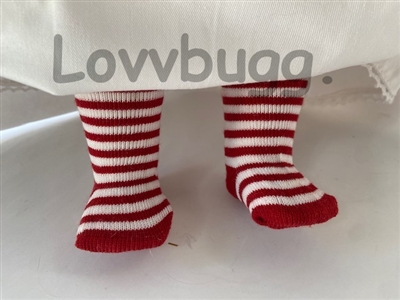 Red Stripe Socks only for American Girl 18 inch Kirsten St Lucia Doll Clothes Soccer Accessories