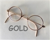 Gold Round Wire Wire Frame Glasses for 18 inch American Girl Doll Accessory