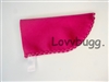Berry Red Velvet Glasses Case Only for 18 inch American Girl Doll Accessory