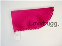Berry Red Velvet Glasses Case Only for 18 inch American Girl Doll Accessory