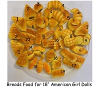 Small Hump Loaf Bread --11--for American Girl 18 inch Doll Food Bakery Groceries Accessory