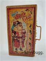 Vintage Santa Art Supplies Suitcase Set for American Girl 18 inch Doll School Supplies Accessory