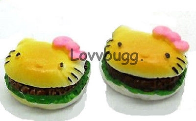 Two Hello Kitty Hamburgers