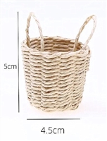 Little Round Basket Alone for American Girl 18 inch or Wellie Wishers Doll Accessory