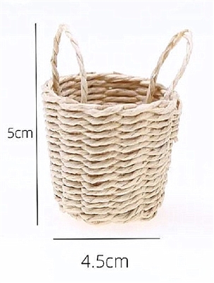 Little Round Basket Alone for American Girl 18 inch or Wellie Wishers Doll Accessory